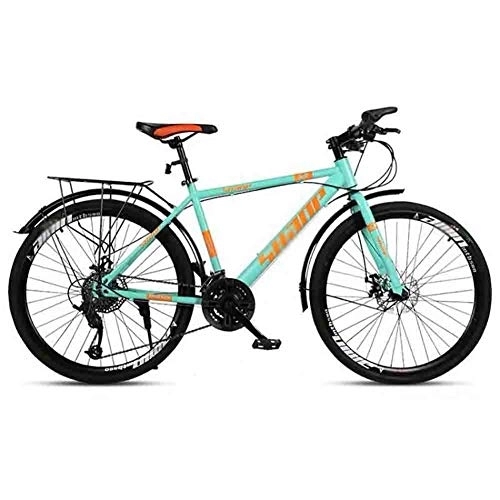 Mountain Bike : GAOTTINGSD Adult Mountain Bike Mountain Bike Adult MTB Bicycle Road Bicycles Adjustable Speed For Men And Women 26in Wheels Double Disc Brake (Color : Blue, Size : 21 speed)