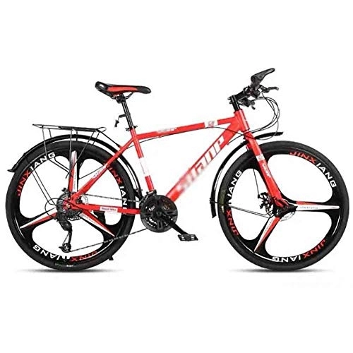 Mountain Bike : GAOTTINGSD Adult Mountain Bike MTB Bicycle Road Bicycles Mountain Bike Adult Adjustable Speed For Men And Women 26in Wheels Double Disc Brake (Color : Red, Size : 30 speed)