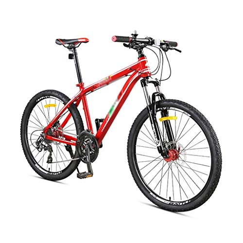 Mountain Bike : GEXIN 26" Off-road Mountain Bike, 27-Speed All-Terrain Bicycle, Aluminum Alloy Frame, Double Disc Brakes and Shock-absorbing Front Fork