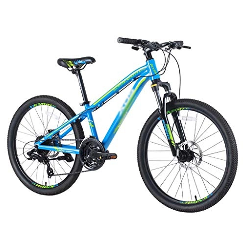 Mountain Bike : GEXIN 8 Speed Boys' Mountain Bike, Aluminum Alloy Frame, Hydraulic Disc Brake(24")