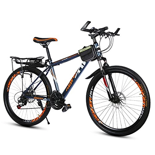 Mountain Bike : GGXX 24 26 Inch Mountain Bike For Adult Carbon Steel Bicycle 24 Speed Bicycle Mountain Bike Student Outdoors Unisex Bike
