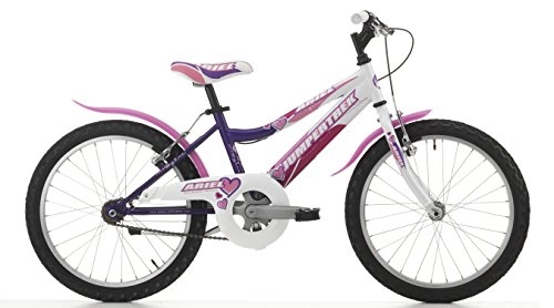 Mountain Bike : Girl Bike MTB Cicli Cinzia Ariel Steel Frame 16 Inch Pink White