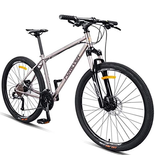 Mountain Bike : giyiohok Hardtail Mountain Bike with Front Suspension and Hydraulic Disc Brake for Men Women Adults Anti-Slip Mountain Bicycle Overdrive TrailChrome-Molybdenum-27.5 Inch_30 Speed