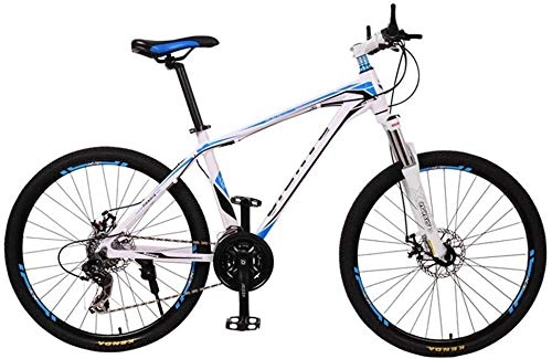 Mountain Bike : giyiohok Mountain bike bicycle aluminum mountain bike21 speed / 27 speed / 30 speed cycling bicycle Red-White blue_21 speed