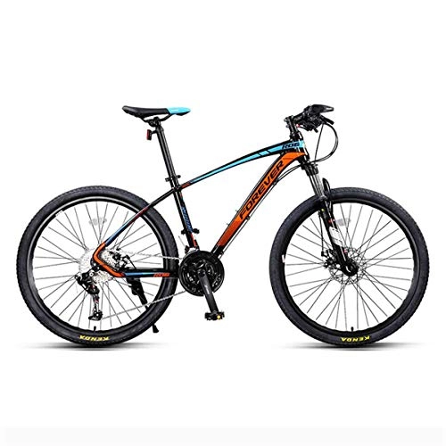 Mountain Bike : GJNWRQCY Fashion aluminum frame City cycling 33-speed 26-inch Mountain Bike, Blue