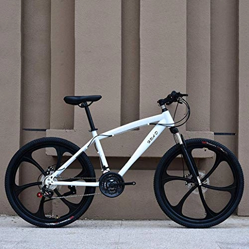Mountain Bike : GMZTT Unisex Bicycle Mountain Bicycle, Teenage Student Road Bicycle, Double Disc Brake Beach Snow Bikes, Magnesium Alloy 26 Inch Wheels, Adult Men Women General Purpose (Color : B, Size : 30 speed)