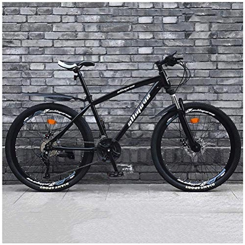 Mountain Bike : GOLDGOD High-Carbon Steel Mountain Bike, Speed Change Mtb Bicycle Double Shock Absorption Mountain Bicycle for Adult Unisex Outdoor Cycling, 24 inch, 21 speed