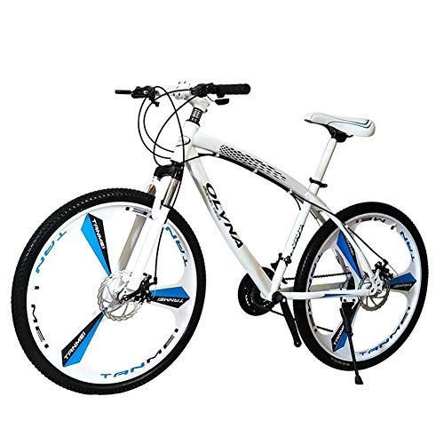 Mountain Bike : GPAN 26 inch Mountain Bike for Adults, 21 / 24 Speed, MTB Disc Brakes Bicycle, Suitable for height: 160-185cm, White, 21