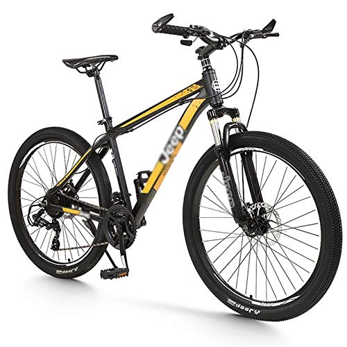 Mountain Bike : GQFGYYL-QD Mountain Bike with Adjustable Seat and Shock Absorption, 26 Inches Wheels 24 Speed Dual Disc Brake Mountain Bicycle, for Adults Outdoor Riding, 1