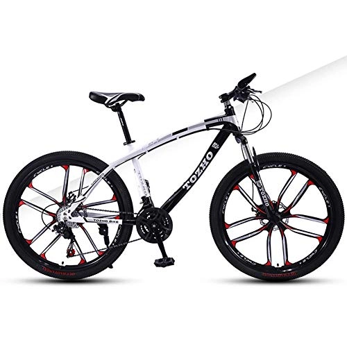 Mountain Bike : GQQ Mountain Bike, 24 inch Child Bicycle 27-Speed All-Terrain Mountain Bike High Carbon Steel Frame MTB, Black