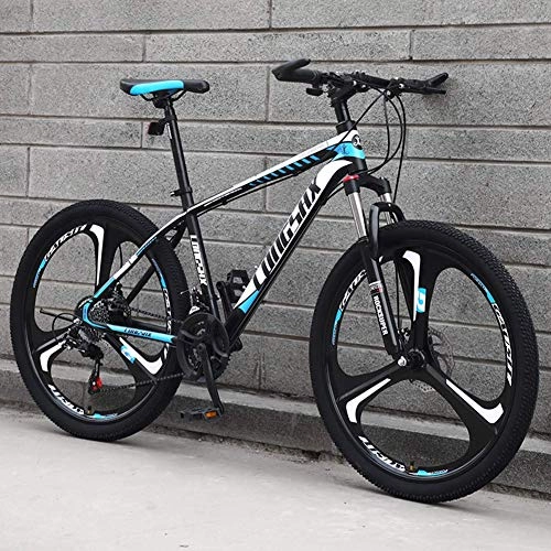Mountain Bike : GQQ Mountain Bike, Mountain Bike 26 inch Wheels Disc Brake Carbon Steel Fram Shock Absorber Bicycle Student Variable Speed Road Bike, 27 Speed
