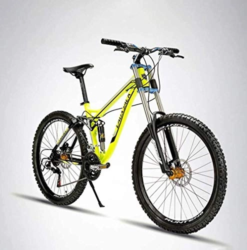Mountain Bike : GQQ Variable Speed Bicycle, Adult Mens Downhill Mountain Bike, Aluminum Alloy Bicycle, Dual Disc Brakes Offroad Beach Snow Bikes, B, 24 Speed, B, 24 Speed