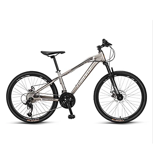 Mountain Bike : GREAT 24-Inch 27 Speed Mountain Bike, aluminum Alloy Frame Bicycle With Adjustable Waterproof Bicycle Seat Dual Disc Brakes Road Bikes For Adult Teen Students(Color:C)