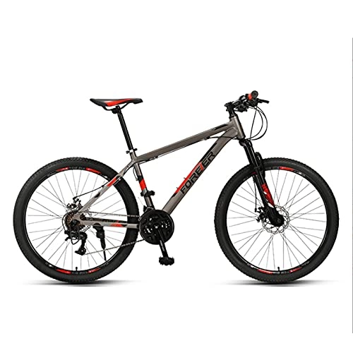 Mountain Bike : GREAT 24 Speed Mountain Bike, 26 Inch Bicycle Aluminum Alloy Frame Commuter Bike With Waterproof Height Adjustable Bicycle Seat(Color:B)