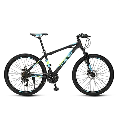 Mountain Bike : GREAT 24 Speed Mountain Bike, 26 Inch Bicycle Aluminum Alloy Frame Commuter Bike With Waterproof Height Adjustable Bicycle Seat(Color:C)