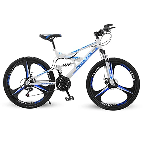 Mountain Bike : GREAT Mountain Bike Bicycle, Youth Bicycle 26 Inches 21 Speed Road Bikes Double Disc Brake Men's And Women's Commuter Bike, Suitable For Height 165~180cm(Color:White)