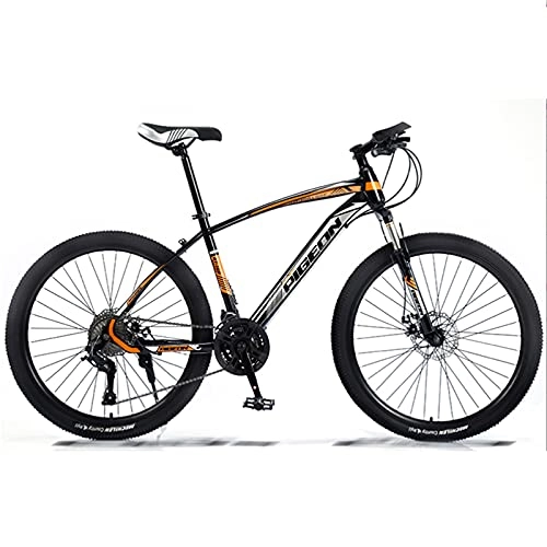 Mountain Bike : GREAT Mountain Bikes 26 Inches 21 Speed Bicycle High-carbon Steel Frame Double Disc Brake Road Bike For Man Woman Student(Color:C)