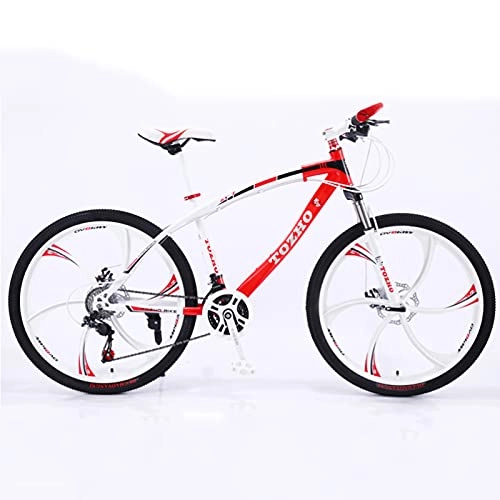 Mountain Bike : GREAT Outdoor Mountain Bike, Variable Speed Bicycle 26 Inch Wheels Student Bicycle Double Disc Brake Carbon Steel Bike Suitable For People Of 160-185CM(Size:21 speed, Color:Red)