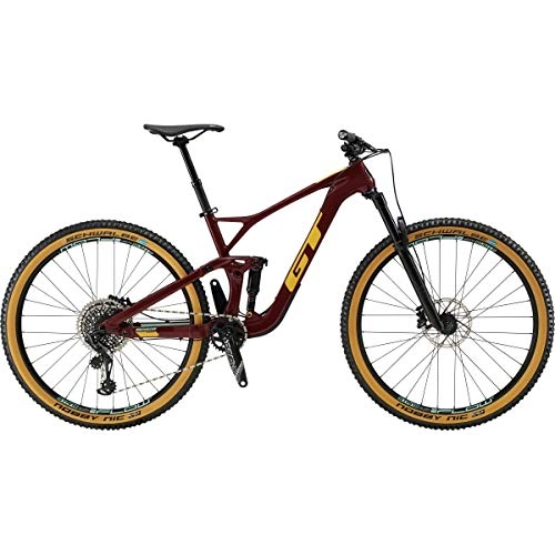 Mountain Bike : GT 29" M Sensor Crb Expert 2019 Complete Mountain Bike - Wine Red