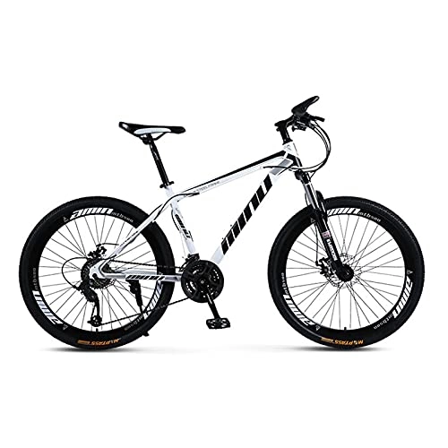 Mountain Bike : GUHUIHE 24 / 26 inch disc brake shock-absorbing mountain bike, 21-Speed All-Terrain Mountain Bike, High carbon steel Frame (Size : 26inch)