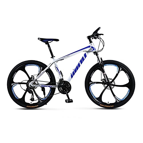 Mountain Bike : GUHUIHE 24" / 26" Mountain Bike For Adult, High-Carbon Steel Frame Adult Variable Speed Bicycle ，Dual Disc Brake Hardtail (Size : 26inch)