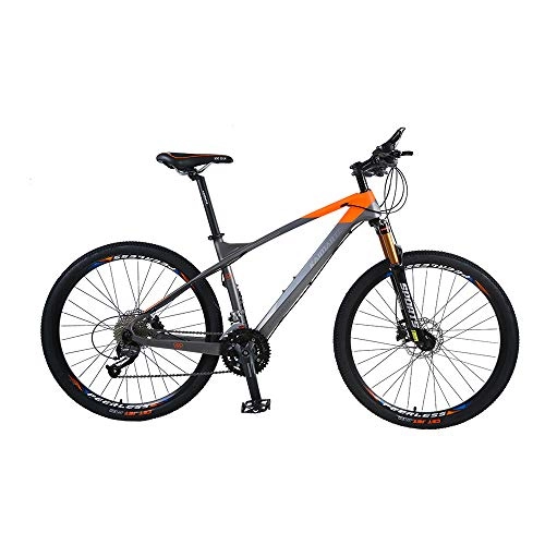 Mountain Bike : Gunai Carbon Fiber Hardtail Mountain Bike SHIMANO 27 Speed 12.6 kg Ultralight Frame with 26 inch WheelsHydraulic Disc Brakes