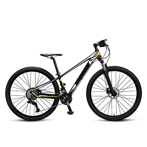 Mountain Bike : GUOHAPPY 29 - Inch Mountain Bike, Accurate Speed Change, Not Easy To Drop The Chain, Stable And Safe, Suitable for Riders with A Height of 59 Inches-74.8 Inches, black yellow