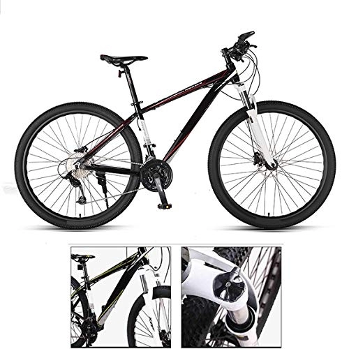 Mountain Bike : GUOHAPPY Mountain Bike, 29-Inch, 33-Speed, 330Lbs Load-Bearing, Aluminum Alloy Frame, Not Easy To Rust, Durable, Suitable for People 165Cm-195Cm Tall, Black red