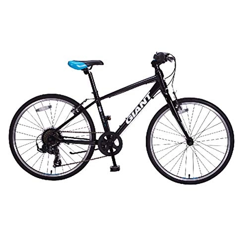 Mountain Bike : Guyuexuan Aluminum 24 Inch 7 Speed Light Portable Bicycle, Urban Commuter, Height 135-150 Cm, Primary Road Bike The latest style, simple design (Color : Black, Design : 7-speed)