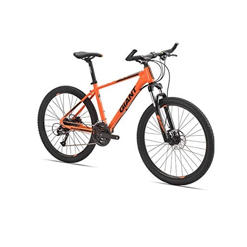 Mountain Bike : Guyuexuan Road Bike, 27-speed 26-inch Wheel Road Bike, Hydraulic Disc Brake Bike, Aluminum Alloy The latest style, simple design (Color : Orange, Edition : 27 speed)
