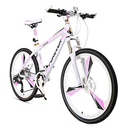 Mountain Bike : GXQZCL-1 26"Mountain Bike, Aluminium frame Hardtail Bicycles, with Disc Brakes and Front Suspension, 27 Speed MTB Bike (Color : B)