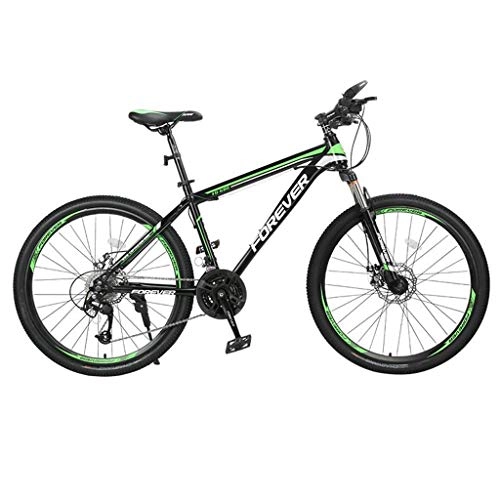 Mountain Bike : GXQZCL-1 26inch Mountain Bike, Aluminium Alloy Frame Bicycles, Double Disc Brake and Front Suspension MTB Bike (Color : C, Size : 30 Speed)