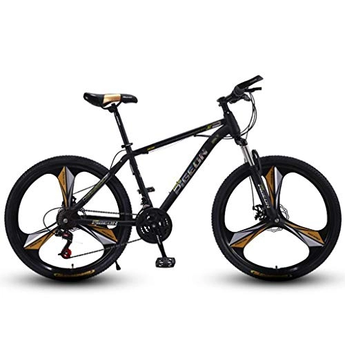 Mountain Bike : GXQZCL-1 Mountain Bike, 26inch Wheel, Carbon Steel Frame Hardtail Mountain Bicycles, Dual Disc Brake and Front Fork MTB Bike (Color : B, Size : 27-speed)