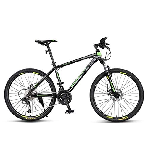Mountain Bike : GXQZCL-1 Mountain Bike / Bicycles, Carbon Steel Frame, Front Suspension and Dual Disc Brake, 26inch Wheels, 27 Speed MTB Bike (Color : A)