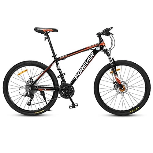 Mountain Bike : GYF Mountain Bike Mens Bicycle Bike Bicycle Mountain Bike, 26 Inch Women / Men Bicycles, Carbon Steel Frame, Double Disc Brake And Front Fork, 24 Speed Mountain Bike Alloy Frame Bicycle Men's Bike