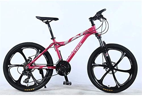 Mountain Bike : HCMNME durable bicycle, 24 Inch 24Speed Mountain Bike for Adult, Lightweight Aluminum Alloy Full Frame, Wheel Front Suspension Female OffRoad Student Shifting Adult Bicycle, Disc Brake Outdoor s