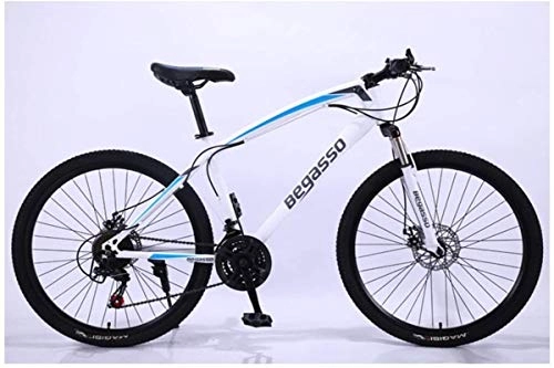 Mountain Bike : HCMNME durable bicycle, Outdoor sports Mountain Bike 24 Speeds Mens HardTail Mountain Bike 26" Tire And 17 Inch Frame Fork Suspension with Lockout Bicycle Mechanical Dual Disc Brake Outdoor spor