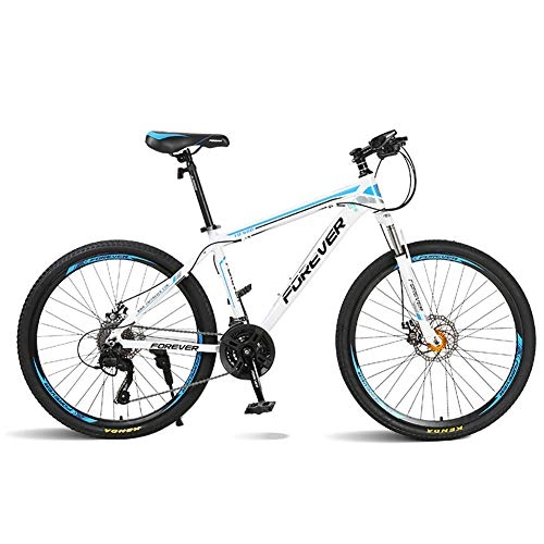 Mountain Bike : HECHEN 26in Mountain bike Daul Disc Brakes 30 Speed Mens Bicycle Front Suspension MTB, Mountain Trail Bike High Carbon Steel Outroad Bicycles, b
