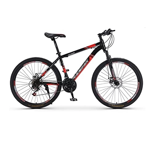 Mountain Bike : HEMSAK Mountain Bikes, 27.5 Inch 21 Speed Mountain Bicycle, with High Carbon Steel Frame, Double Disc Brake and Front Suspension Anti-Slip Bikes with 27.5 inch Wheels