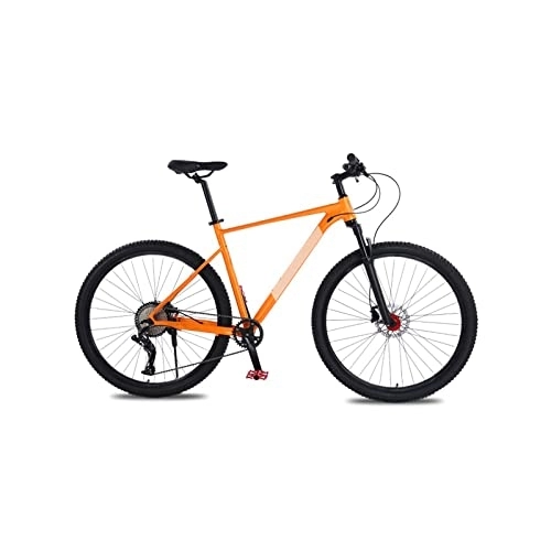 Mountain Bike : HESNDzxc Bicycles for Adults 21 Inch Large Frame Aluminum Alloy Mountain Bike 10 Speed Bike Double Oil Brake Mountain Bike Front and Rear Quick Release (Color : Orange, Size : 21 inch Frame)