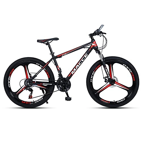 Mountain Bike : HHKAZ 24 / 26 Inch Wheels, MTB High Carbon Steel, 24 / 27 Speed Adult Bike Full Suspension Mtb Gear Dual Disc Brakes