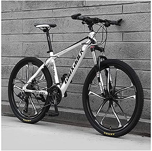 Mountain Bike : HHORB Mountain Bike 26-Inch 21-Speed Adult Speed Bicycle Student Outdoors Bikes, Dual Disc Brake Hardtail Bike, Adjustable Seat, High-Carbon Steel Frame MTB Country Gearshift Bicycle, C