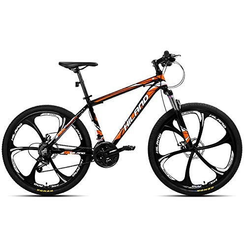 Mountain Bike : Hiland 26 Inch Mountain Bike Aluminum with 17 Inch Frame Disc-Brake 3 / 6-Spokes
