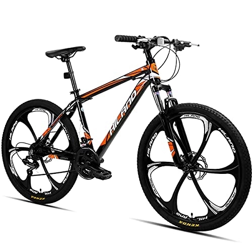 Mountain Bike : Hiland Mountain Bike, 3 / 6 / Multi-Spokes, Shimano 21 Speeds Drivetrain, Aluminum Frame 26 Inch Wheels, Disc-Brake Bike for Men Women Men's MTB Bicycle
