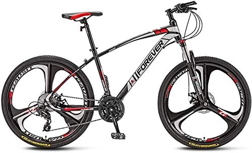 Mountain Bike : HongLianRiven BMX Bicycle Bike 27.5 Inch, 3-Spoke Wheels, Lock Front Fork, Off-Road Bicycle, Double Disc Brake, 4 Speeds Available, For Men Women 7-20 (Color : F, Size : 24 speed)