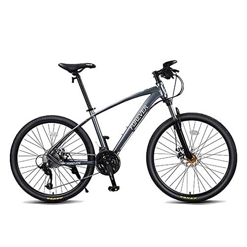 Mountain Bike : HUAQINEI 26 Inch Mountain Bike, Adult Mountain Cross-country Bike, 27-speed Bike, High-carbon Steel Frame