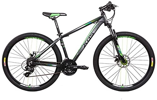 Mountain Bike : HUAQINEI durable bicycle, Mountain Bikes, Adult Mountain Bike 26 Inch 24 Speed Off-Road Variable Speed Shock Absorber Men And Women Bicycle Bicycle Alloy frame with Disc Brakes (Size : Green)