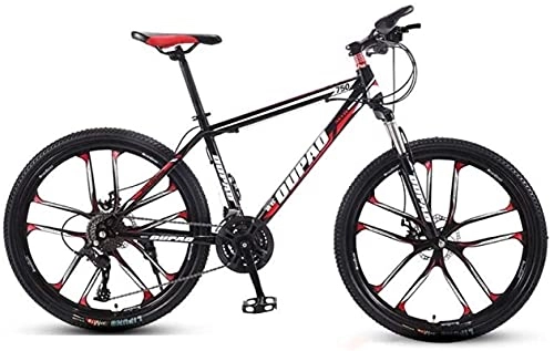 Mountain Bike : HUAQINEI Mountain Bikes, 26 inch mountain bike aluminum alloy cross-country lightweight variable speed youth male and female ten-wheel bicycle Alloy frame with Disc Brakes