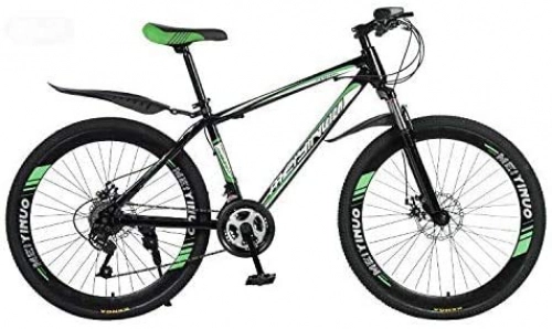 Mountain Bike : HYCy 26 Inch Mountain Bike, PVC And All Aluminum Pedals And Rubber Grip, High Carbon Steel And Aluminum Alloy Frame, Double Disc Brake