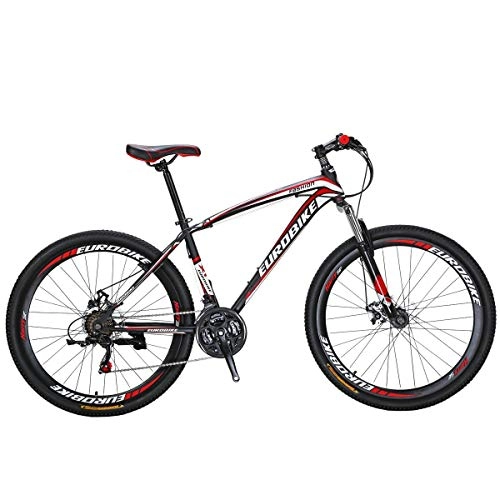 Mountain Bike : HYLK Mountain Bike X1 bike 27.5 inch suspension bike bike red Bicycle (Red)